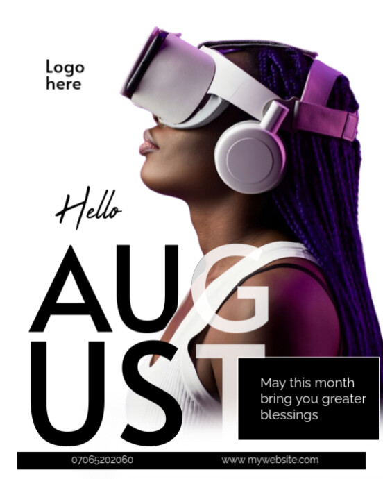 Maximalist August Template  Instagram Portrait