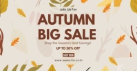 Maximalist Autumn Big Sale Facebook Event Cover template