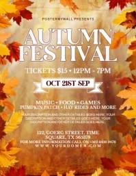 Maximalist Autumn Festival  Flyer (us Letter) Pamflet (VSA Brief) template