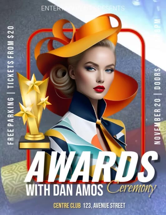 Maximalist Awards Ceremony Flyer (us Letter) template
