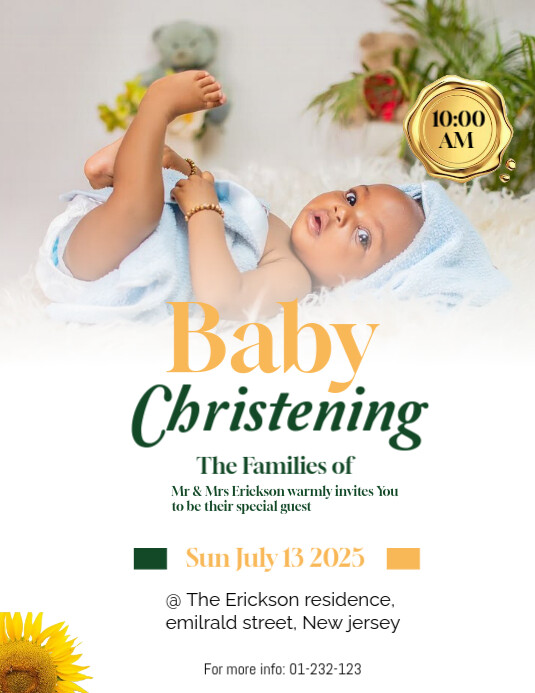 Maximalist Baby Flyer (us Letter) template