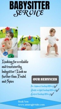 Azul Babysitting Services Instagram Reel Template