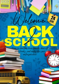Maximalist Back To School A4 template