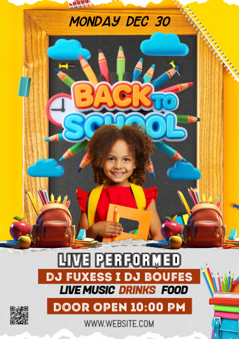 Maximalist Back To School A5 template