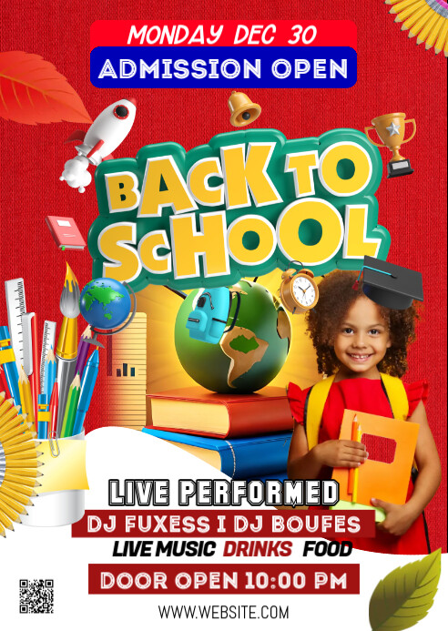 Maximalist Back To School A6 template