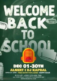 Maximalist Back To School A6 template