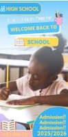 Maximalist Back To School Admission  Roll Up Banner 3' × 6' template