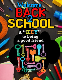 Maximalist Back To School Flyer  Flyer (us Letter) template