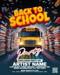 Maximalist Back To School Instagram Portrait template