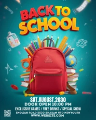 Maximalist Back To School Instagram Portrait template