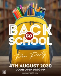Maximalist Back To School Instagram Portrait template