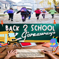 Maximalist Back To School Instagram Post template