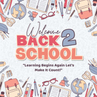 Maximalist Back To School  Instagram Post template