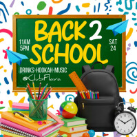 Maximalist Back To School Instagram Post Instagram-opslag template