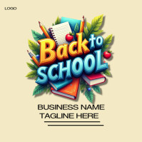 Maximalist Back To School Logo  Logo template