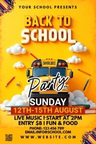 Maximalist Back To School Pinterest Graphic Pinterest-grafik template