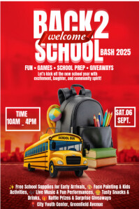 红色 Back to School Bash Pinterest-Grafik Template