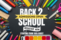 Maximalist Back To School Poster 2025 template