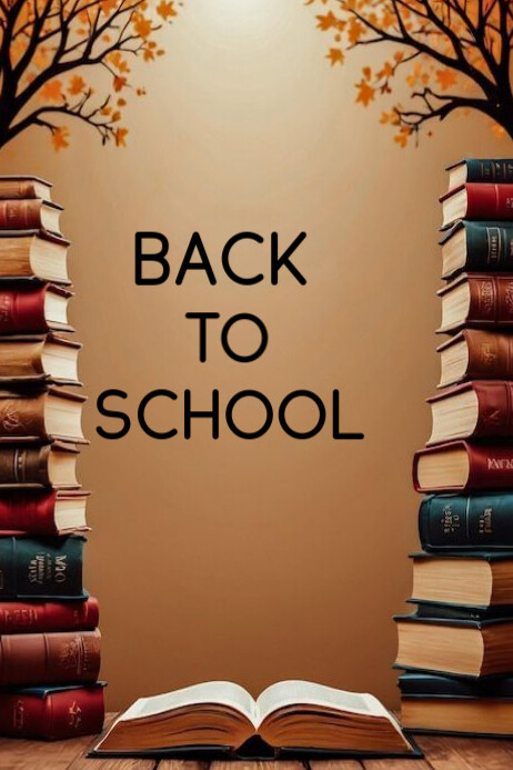 Maximalist Back To School  Poster Cartaz template