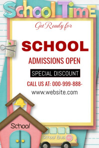 Maximalist Back To School Poster template