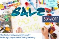 Maximalist Back To School Poster Template  Poster