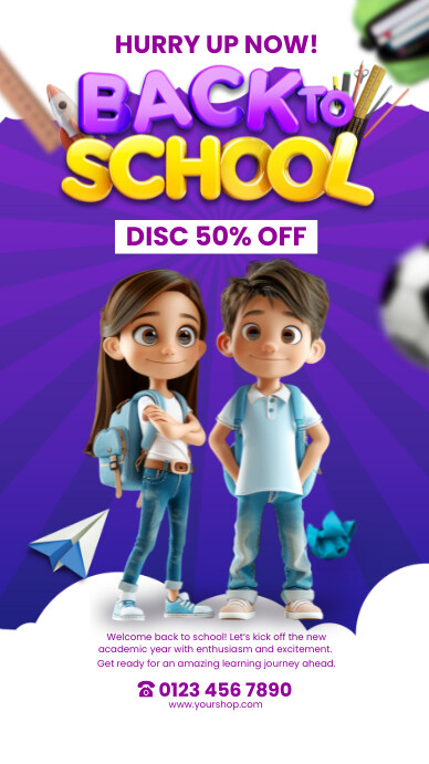 Maximalist Back To School Promo Instagram Sto Indaba yaku-Instagram template