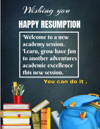 Maximalist Back To School Supplies Flyer  Flyer (us Letter) template