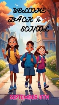 Back to School Digitalanzeige Template