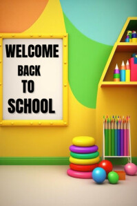 Maximalist Back To School Template  Poster