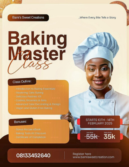 Maximalist Bake Sales Template Flyer (us Letter)