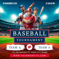 Maximalist Baseball Instagram Post template