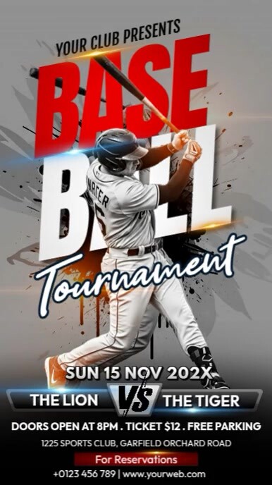 Baseball Tournament Template | PosterMyWall