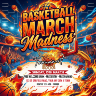 Maximalist Basketball Tournament Instagram Post template