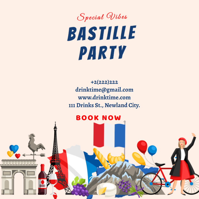 Maximalist Bastille Part Instagram Post template