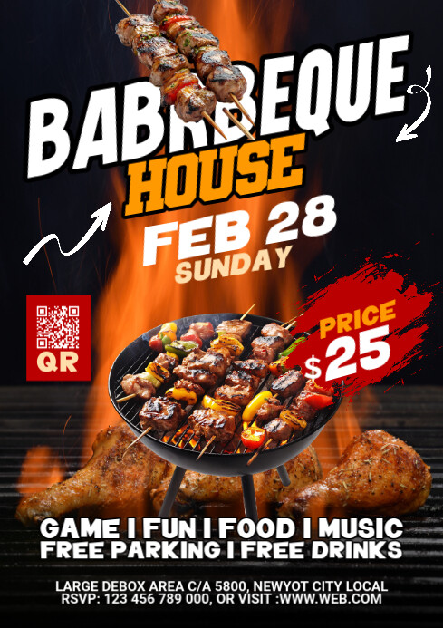 Maximalist Bbq Party A1 template