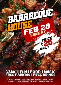 Maximalist Bbq Party A6 template