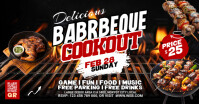 Maximalist Bbq Party Facebook Shared Image template