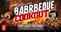 Maximalist Bbq Party Facebook Shared Image template