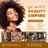 Maximalist Beauty Salon Template Design Instagram Post Instagram-Beitrag