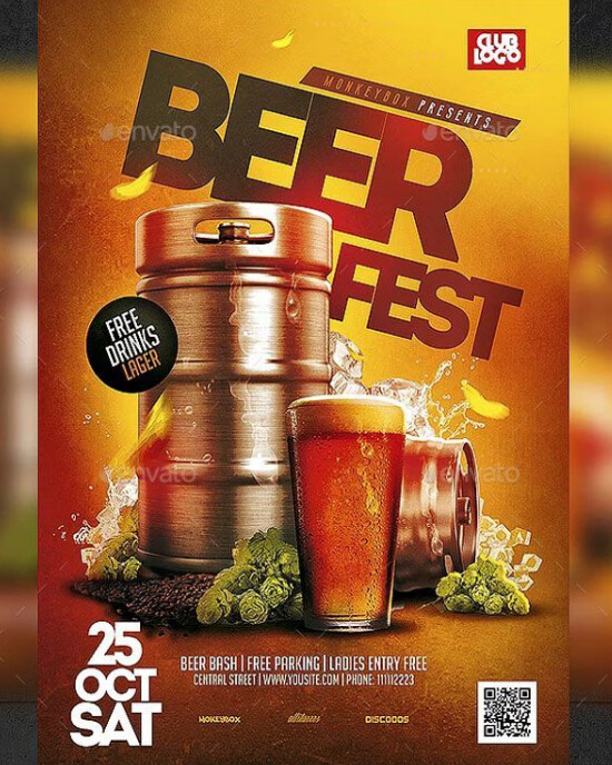 Maximalist Beer Fest Design Template Instagram Portrait