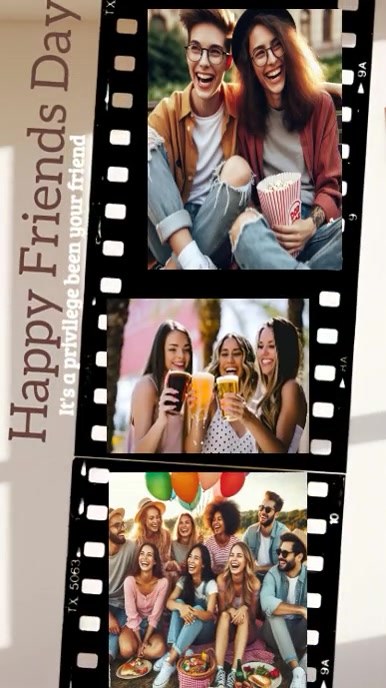 Maximalist Best Friends Day Digital Display ( Template | PosterMyWall