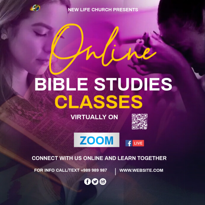 Copy of Maximalist Bible Study Classes Instagram Post | PosterMyWall