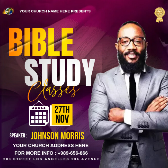 Copy of Maximalist Bible Study Classes Instagram Post | PosterMyWall