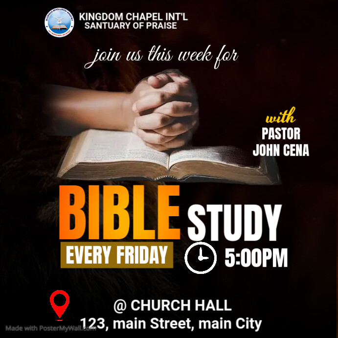 Copy of Maximalist Bible Study Flyer Instagram Post | PosterMyWall
