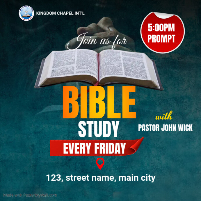 Copy of Maximalist Bible Study Flyer Instagram Post | PosterMyWall