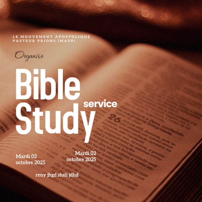 Copy of Maximalist Bible Study Instagram Post | PosterMyWall