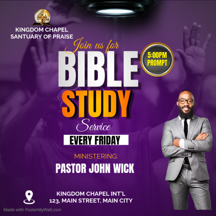 Copy of Maximalist Bible Study Instagram Post | PosterMyWall