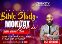 Maximalist Bible Study Service  Postcard template