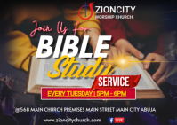 Maximalist Bible Study Service  Postcard 明信片 template