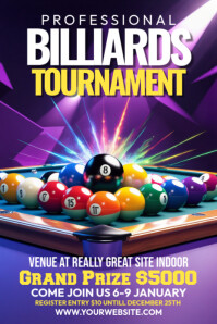 Maximalist Billiards Championship  Pinterest Graphic template